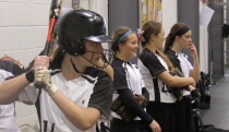 Brooke takes one deep at the PGF Indoor